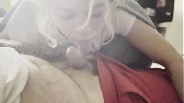 Girl blows my dick like a pro.