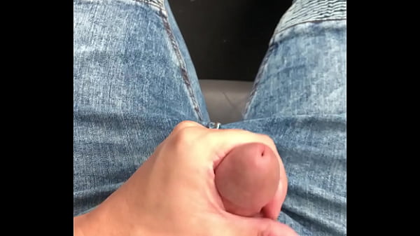 Jerking my dick in the car