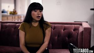 Big tits Asian immigrant maid lets mature powerful boss rail her