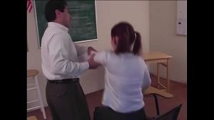 Shawndelle In School Uniform in Stripped has Hairy Pussy Exposed & Gets Paddled