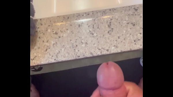 Stroking my big hairy cock