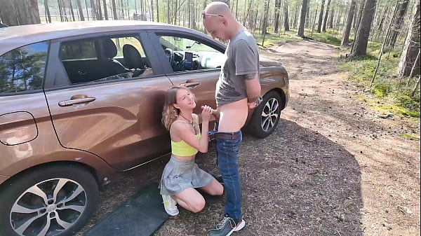an rough ass fuck in the car as payment