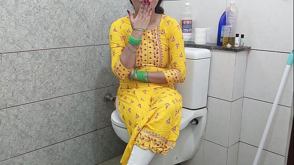 Indian hot step mother fucked step son dirty in washroom in hindi audio
