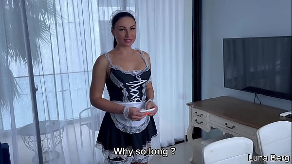 NAUGHTY MAID ordered to SUCK and FUCK for her JOB