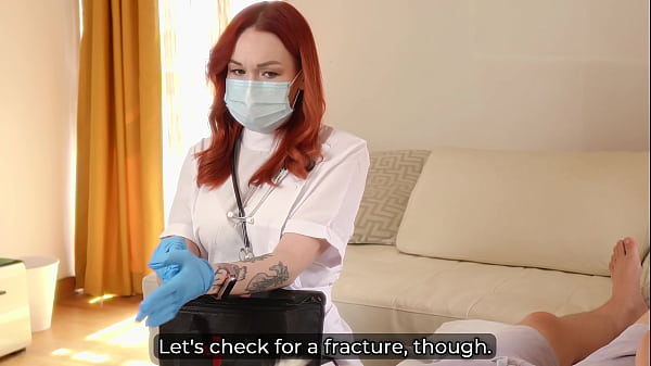 Nurse’s Hot Massage Turns Into A Risky Fuck With Blue Gloves On