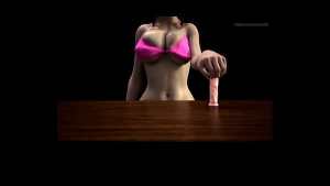3D POV Huge Tits Chick solo Pink Bikini JOI Breast Expansion w/ Sound added