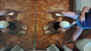 Preview – Milf in pantyhose and high heels gives a blowjob on her knees with cum swallowing