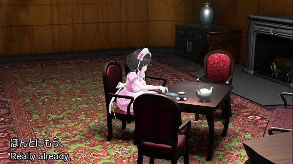 新人メイドの初々しい一人エッチ～おっぱいをまさぐる指先と、メイドスカートの切れ目からのぞく太くない太もも