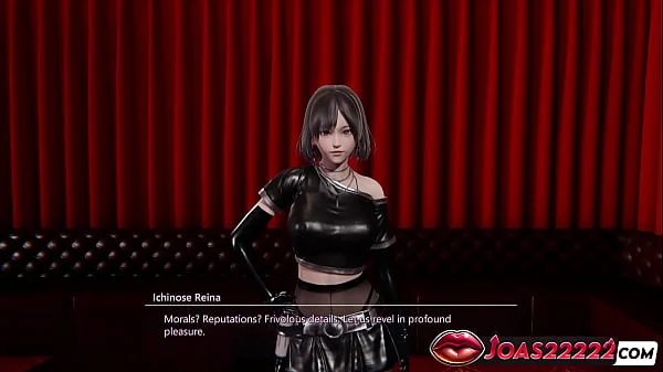 Ichinose Reina in Black Latex – Rule34 Featuring Sensational Sitting Big Tits Play, Double Vibrators Insertion, and Thrilling Desk Cunnilingus Ending with Squirt!