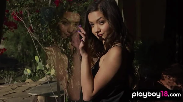 Passionate asian teen Alex De La Flor introducing her exotic hairy pussy