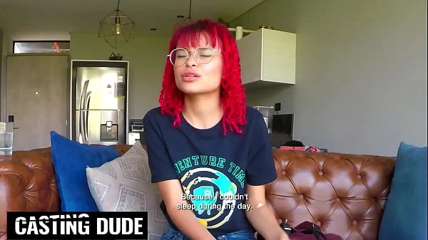 Petite Redhead Latina Teen Stretched By Big Cock In Fake Job Interview