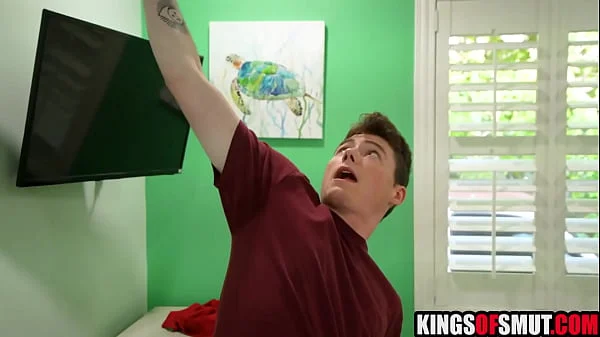 Stepmom & bff helping out inexperienced stepson