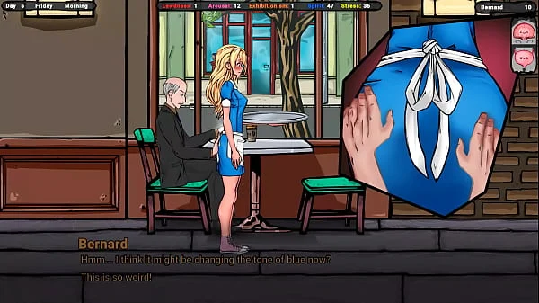 The client asked Jane to bend over so he could touch her pussy through her panties.