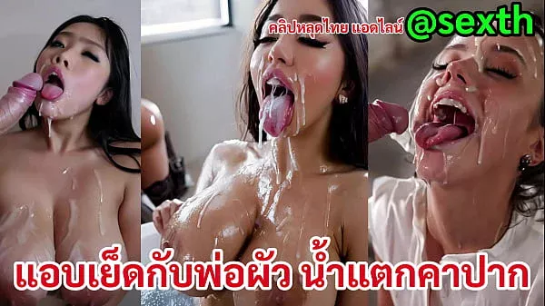 หนังโป๊ไทย แอบเย็ดกับพ่อผัว โดนเอาจนน้ำแตกคาปาก สร้างโดย AI
