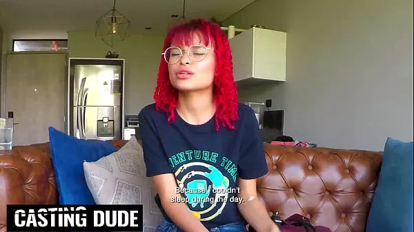 Petite Redhead Latina Teen Stretched By Big Cock In Fake Job Interview