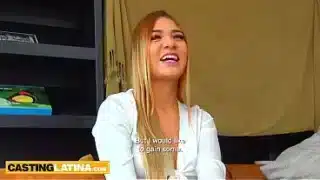 Big butt Latina girl enjoys rough pussy fucking with big dick white friend