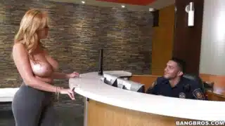 Big Tits Will Get Her Passed Security