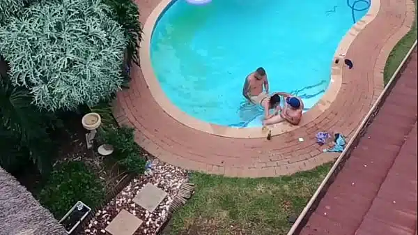 Dji Drone Flying around the neighbourhood i caught my cuckold old nieghbour sharing his wife