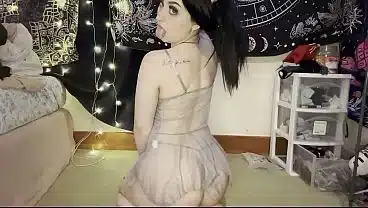 Do you like when i spread and shake my fat goth teen ass for you?