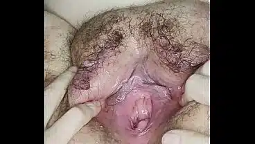 Fat Hairy Slut Fucked with Multiple Toys