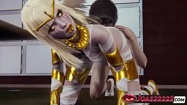 Halloween Rule34 – Sexy Mummy Girl Cosplay, Kissing & Masturbation Teasing, Rimjob Licking, Standing Dildo Insertion With Squirt