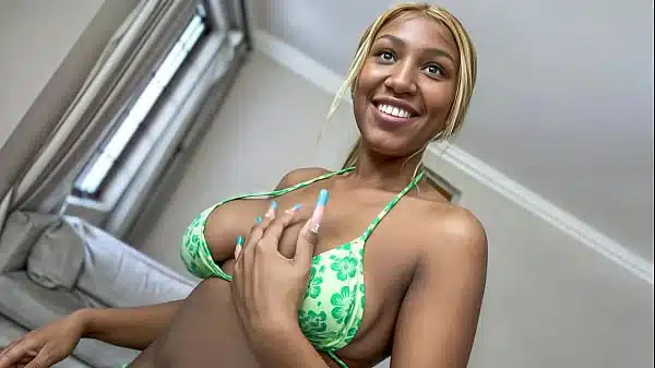 Huge Natural Tits Black Dance Teacher Strips To Please Horny White Student