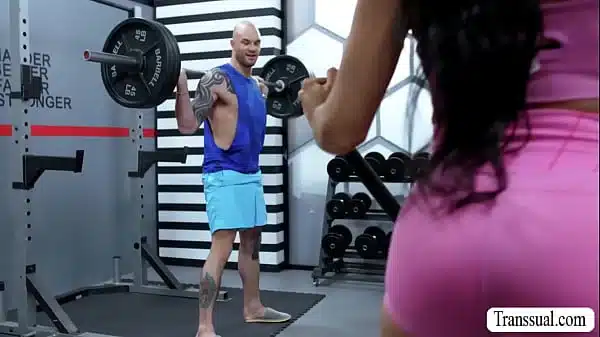 My ass got stretched not by gym but in cock