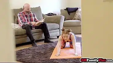 Stepdaughters torn leggings and rough anal sex with her big dick stepdad