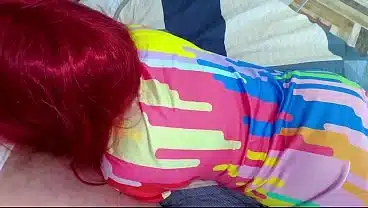 A mature stepmom with huge tits and an elastic ass lay down on the bed, kneaded her and teased her stepson with her ass and for this she received a deep blowjob, a hard fuck in her pussy and anal