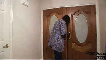 Black Mandingo rips her white ass open