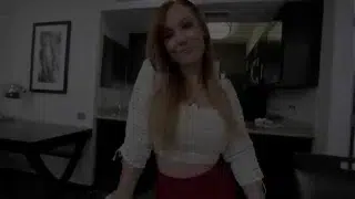 Brunette stepmom Dani Jensen blowing dick before doggystyle