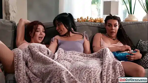 I am jerking off my hot shemale gfs Emma Rose and Eva Maxim