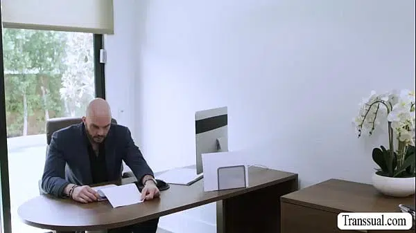 My TS secretary is craving for my big dick