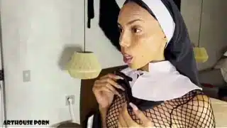Petite Colombian Nun Squirts Hard &Amp; Milks Him Dry