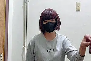 Shemale Beauty-legged Transvestite Cums On Her Legs In The Stairwell