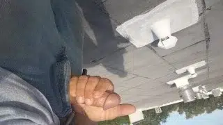 Solo masturbation on a roof top. Almost got caught