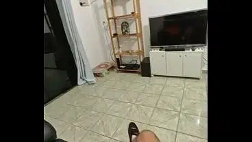 The lesbian neighbor fell face-first onto the cock.