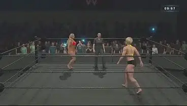 WWE 2k25 Natalya Dominated in a Bikini