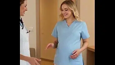 [AI] A Blonde pregnant lesbian slut fantasies about the doctor