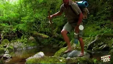 An explorer finds a lost big ass girl in a forest and fucks her hardcore.