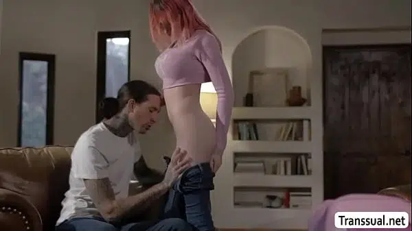 Aroused stepbro bangs his trans stepsis bareback