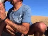Bareback Outdoor Fun with a Stranger on a Dune