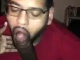 Big Black Cock Blowjob by Amateur Dick Gobbler
