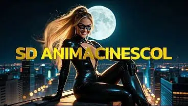 Black Cat Thief: She Steals Jewelry and Fucks on Rooftops — AI Porn Spanish Audio