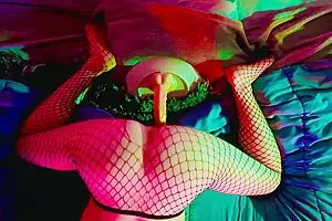 Bubble But Tgirl Rides Dildo