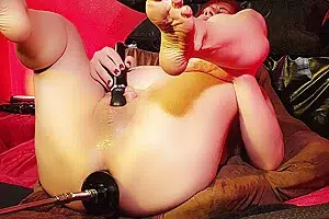 Destroying My Big Sissy Ass With A Fuck Machine And Huge Dildos