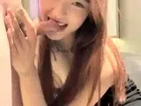 Hot asian kitten fingering herself on live webcam