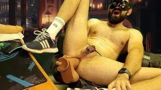 Juicy Boy Pussy with Huge Dildo