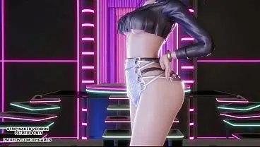 [MMD]  HWASA – NA – Akali Sexy Kpop Dance League of Legends Hentai Uncensored 4K 60FPS