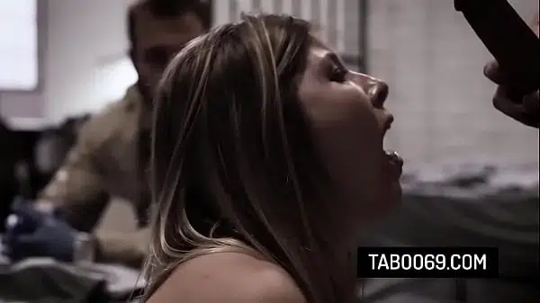 Naive teen Vienna Rose fucked roughly in prison by female officer Adriana Chechik and her partner